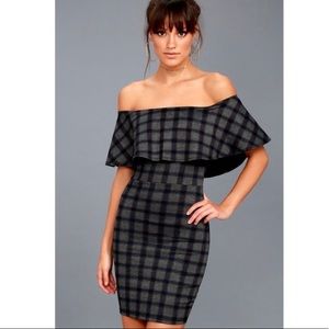 Lulus Off the Shoulder Dress- NWT